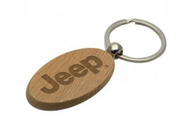 Wood Jeep Key chain